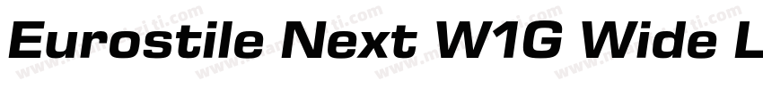 Eurostile Next W1G Wide Lt字体转换